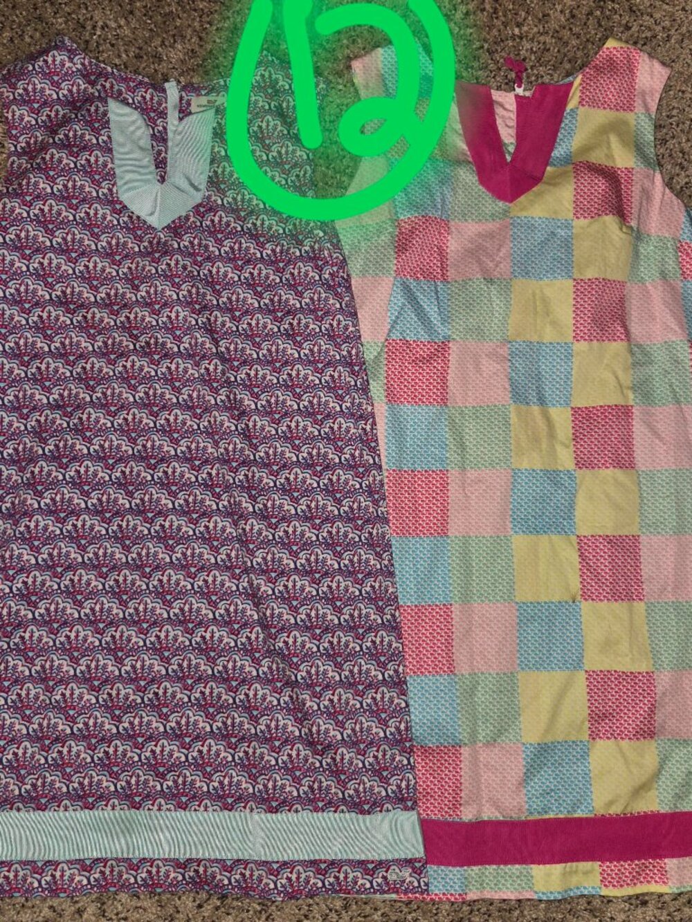 VINEYARD VINES shift dress lot bundle GIRL'S size 12 LIKE NEW